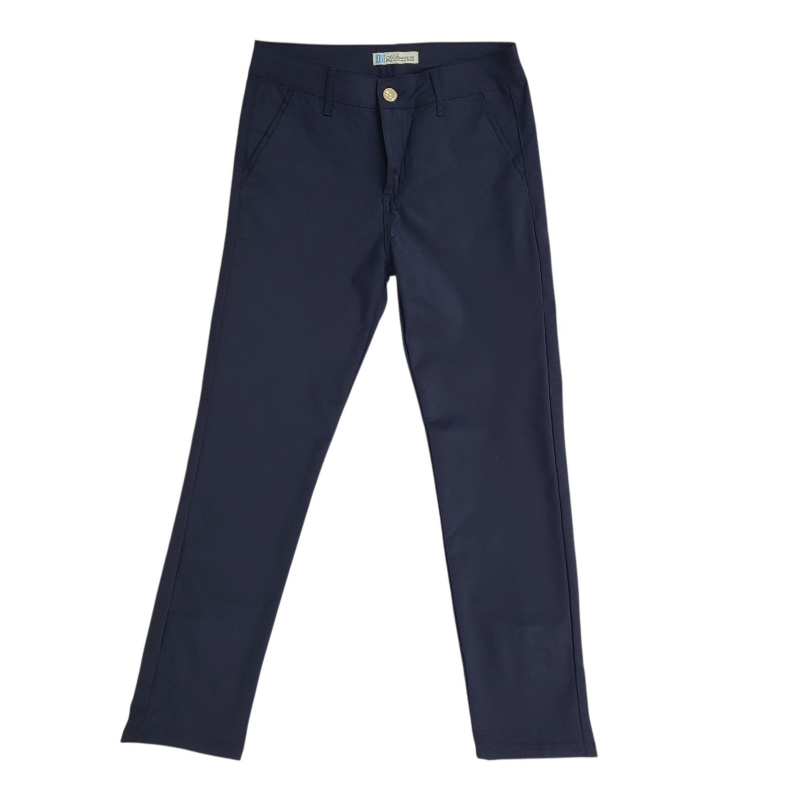 M Sara Y2K Skinny Vintage Navy Stretch Trousers Women's Size M 10 W28 L26
