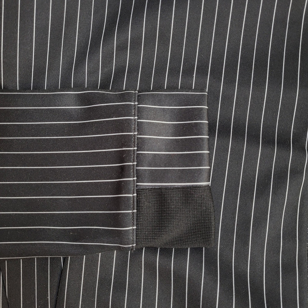 Nike Tracksuit Y2k Black White Pinstriped Tapered Hem Reworked Men's Size M