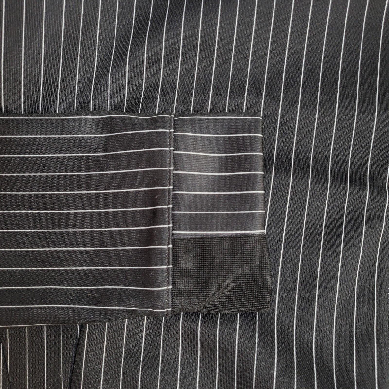Nike Tracksuit Y2k Black White Pinstriped Tapered Hem Reworked Men's Size M