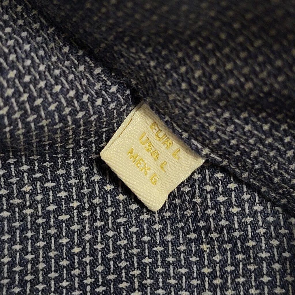 Massimo Dutti Y2K Blue Long Sleeve Formal Shirt Men's Size Large