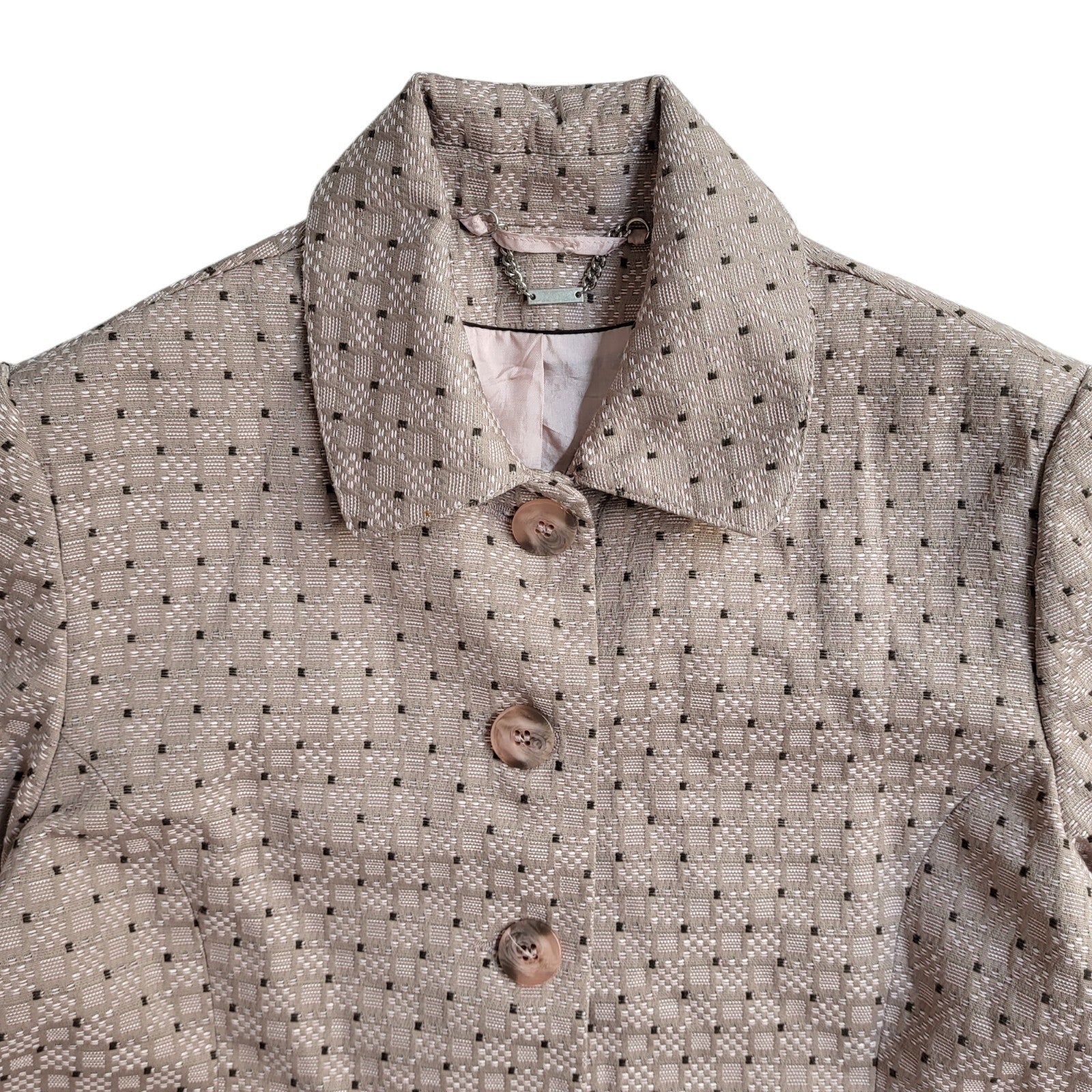 Next Vintage 90s Button Pink Overcoat UK Women's Size 14