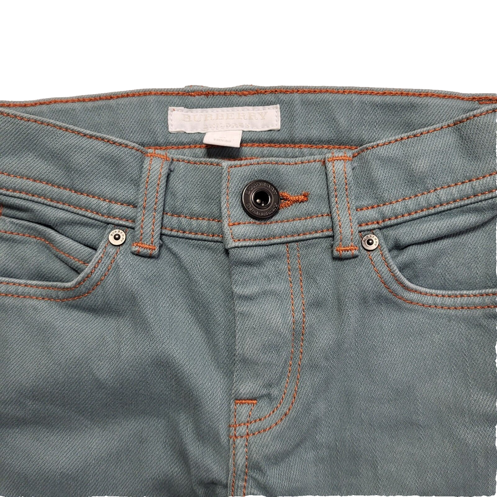 Burberry Vintage Y2K Green Skinny Jeans Girls Age 4 Years W20 L16