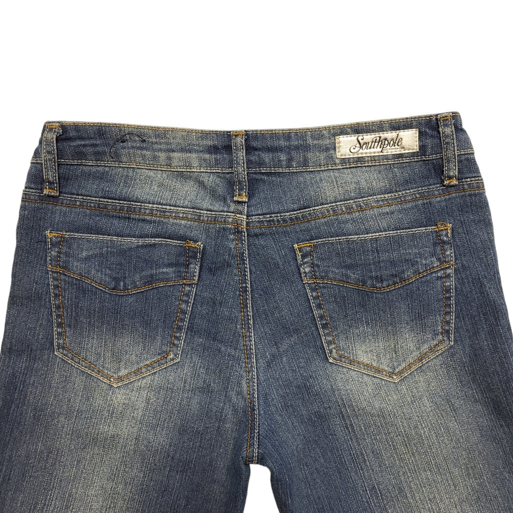 Ozone Y2k Vintage Dark Blue Bootcut Denim Jeans Uk Women's 12 W30 L33