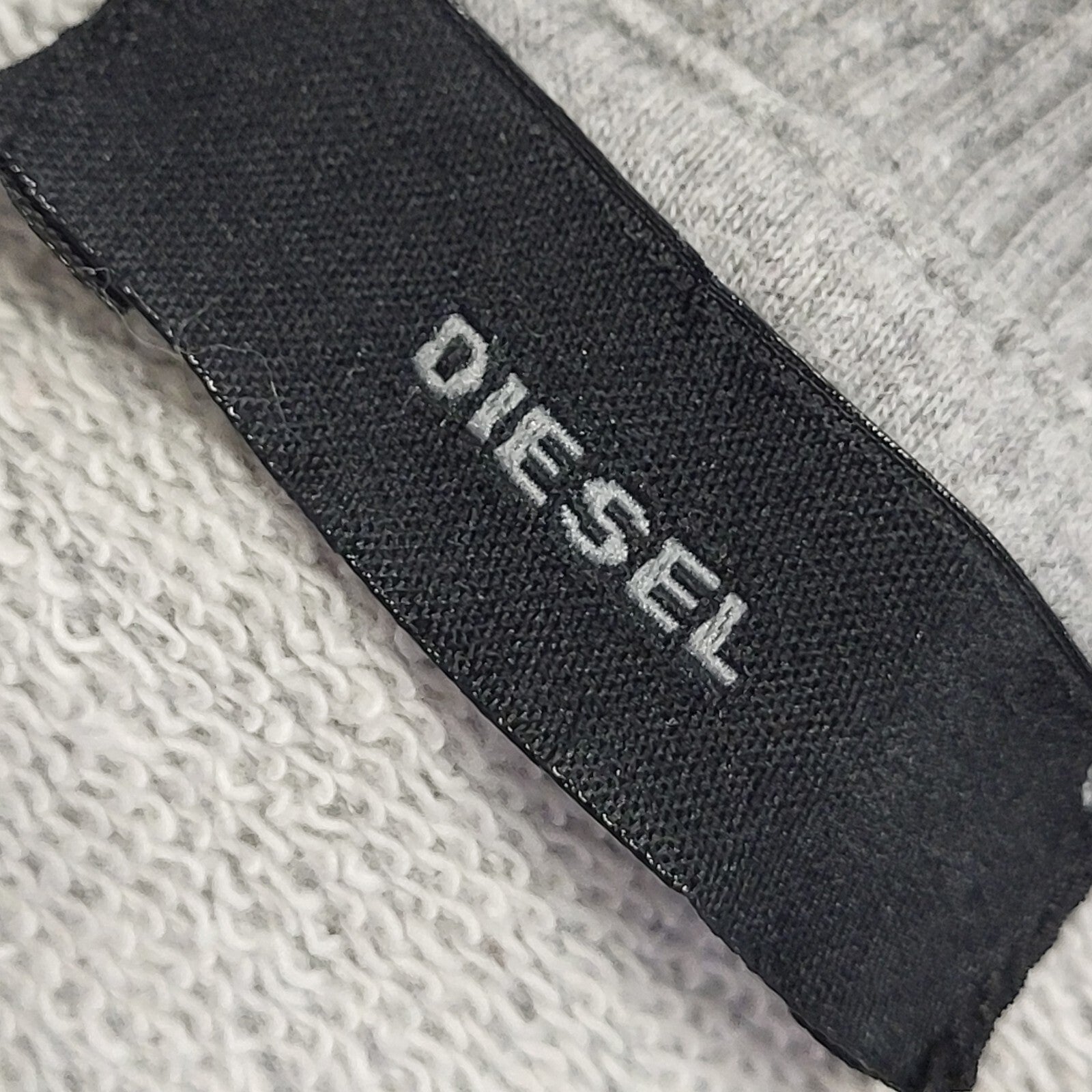 Diesel Grey Y2K Vintage Full Zip Cropped Jacket UK Women's Size M