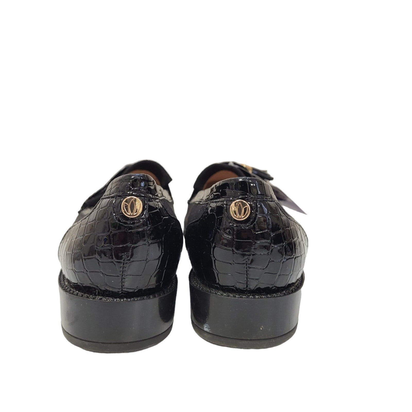 Lotus Mercedes Black Slip On Loafer Shoes Uk Women's 8 Eu 41 BNWOB