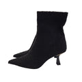 Zara Black Zip-Up Heels Ankle Boots Uk Women's Size 8 Bnwob
