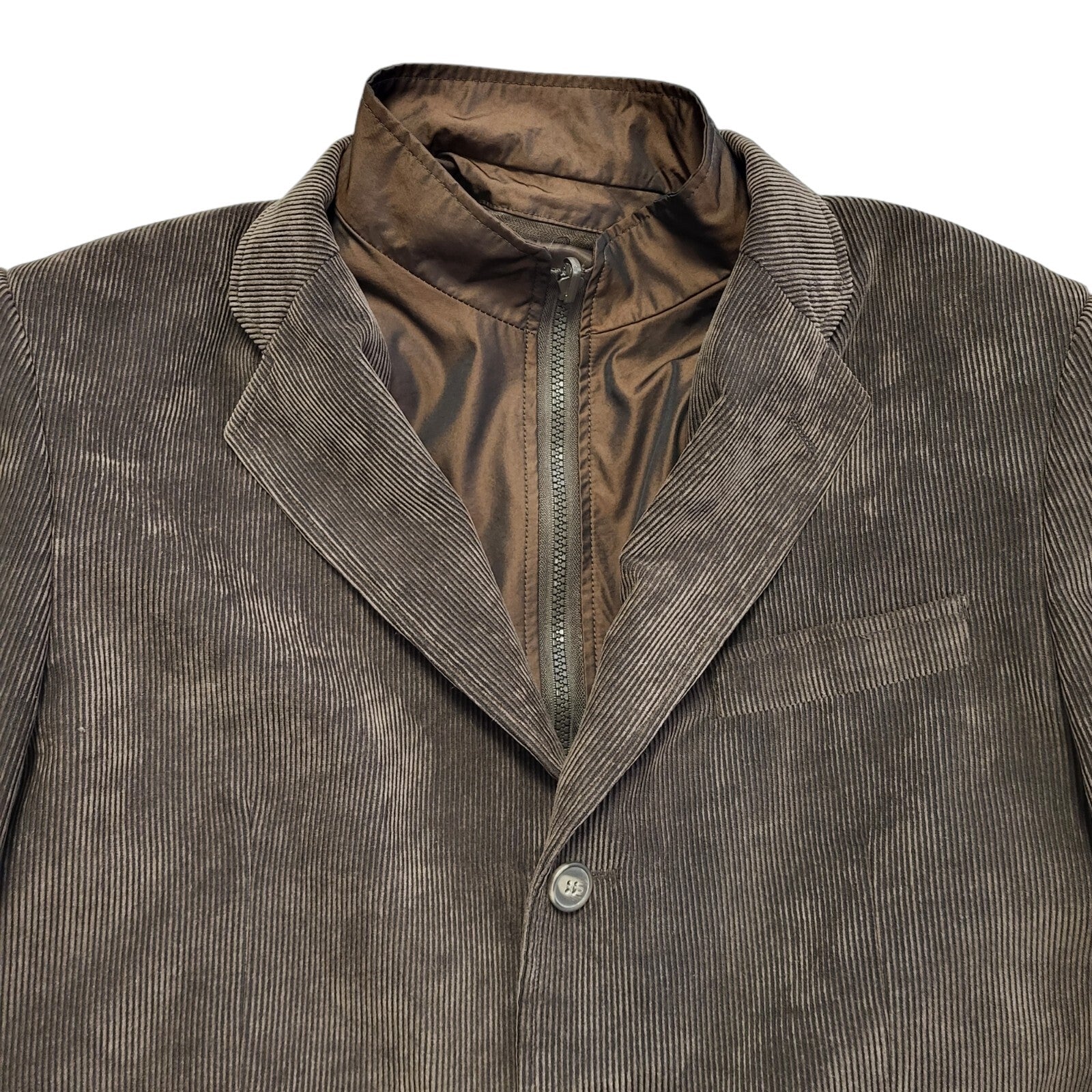 HGL & Son Vintage 90s Brown Button Corduroy Jacket Men's Size Large