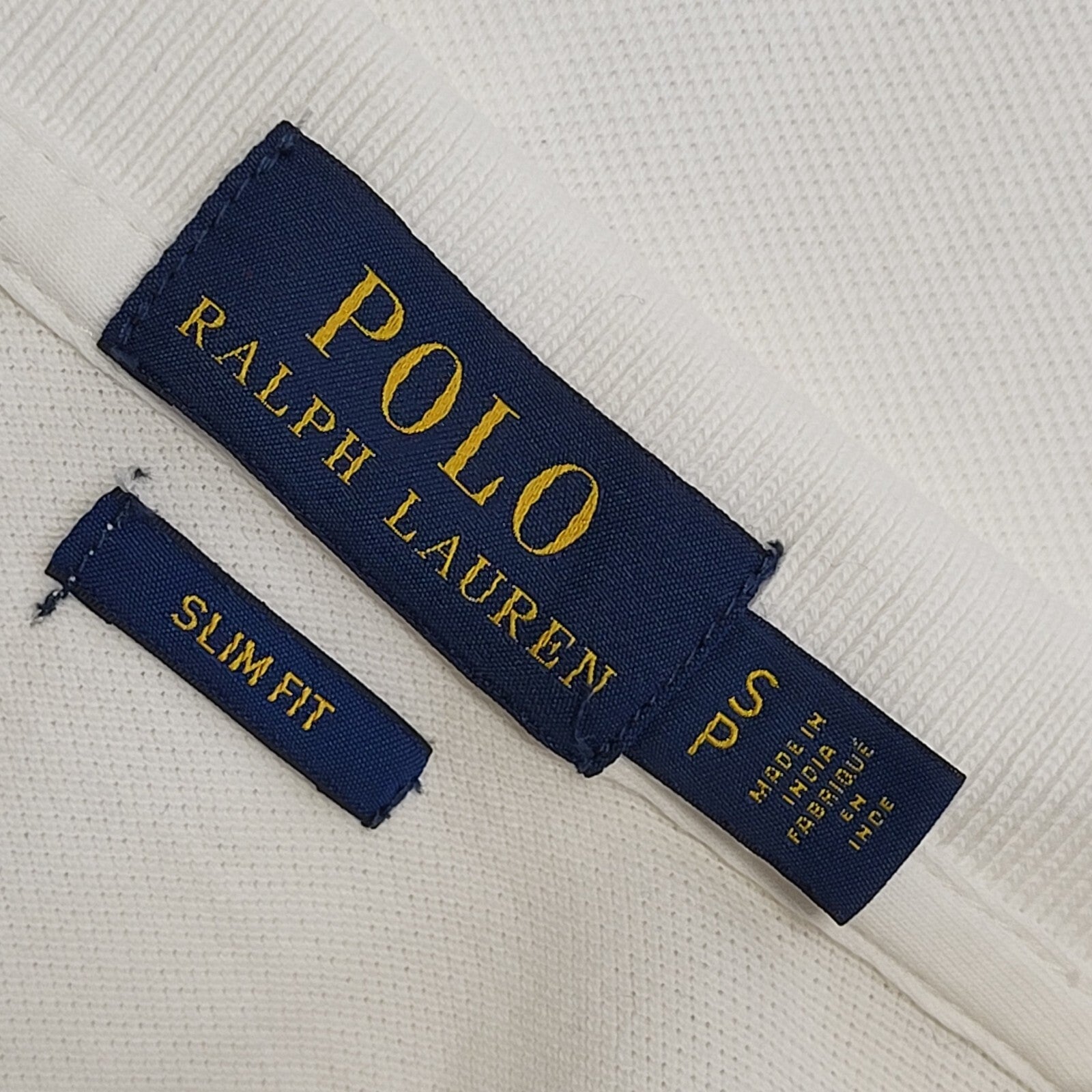 Polo Ralph Lauren Y2K 1/2 Button White Short Sleeve Polo T-Shirt Womens UK S