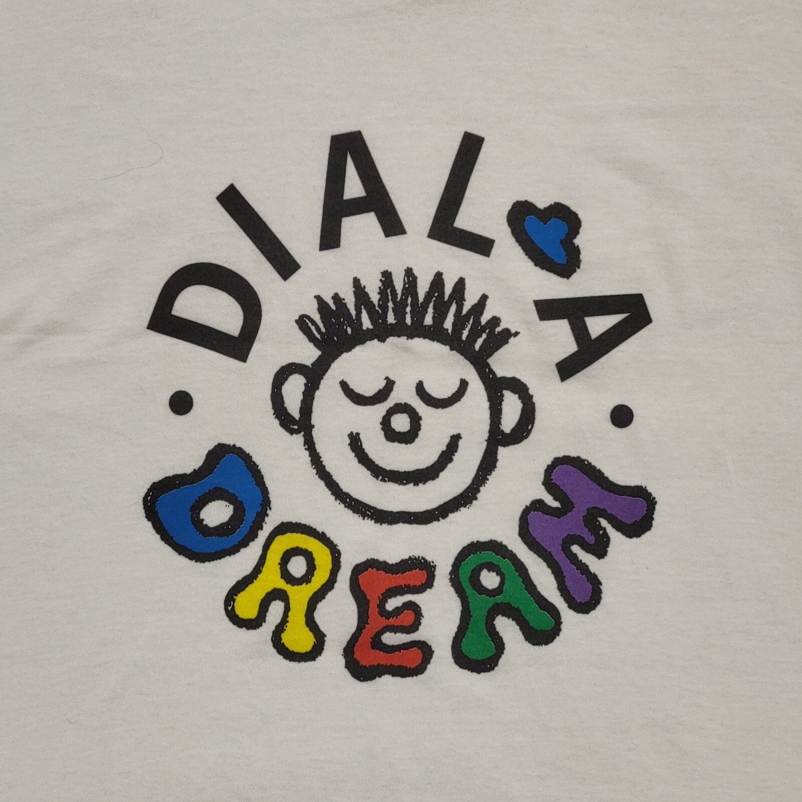 Screen Stars 90s Vintage White Dial a Dream Single Stitch T-Shirt Mens Size XL