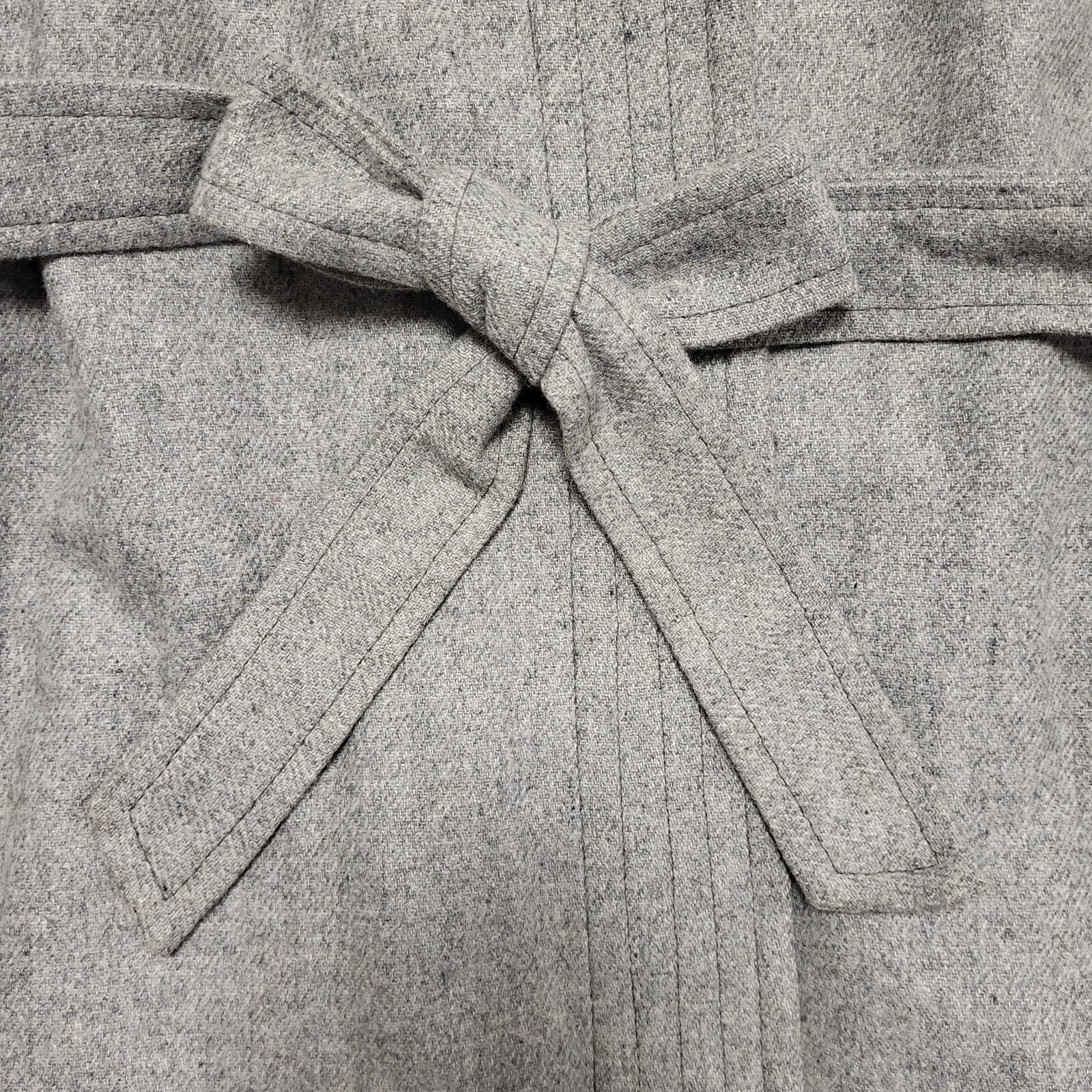 Madox 90s Vintage Grey Belted Wool Blend Casual Jacket Uk Women's Size 20
