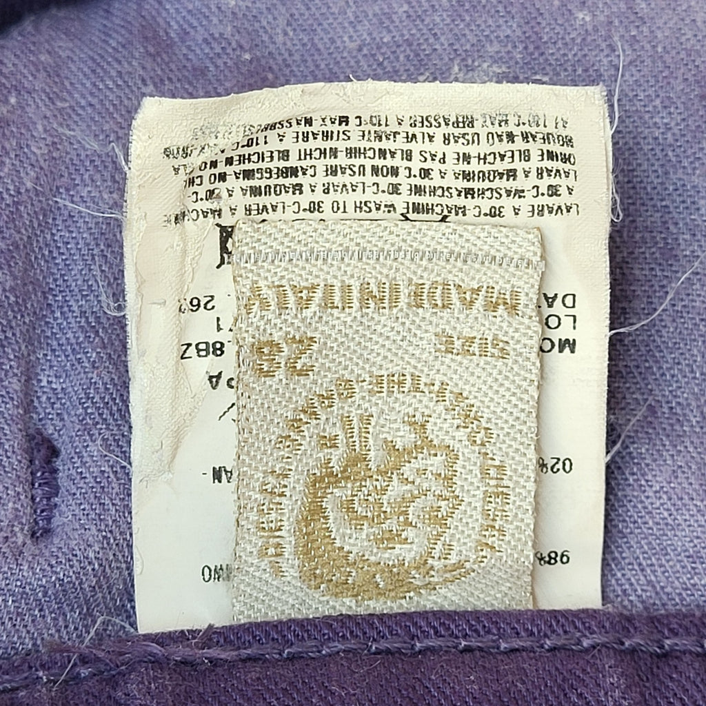 Diesel  Jeans Purple Low-Rise Straight Denim Uk Women's Size M W28 L35