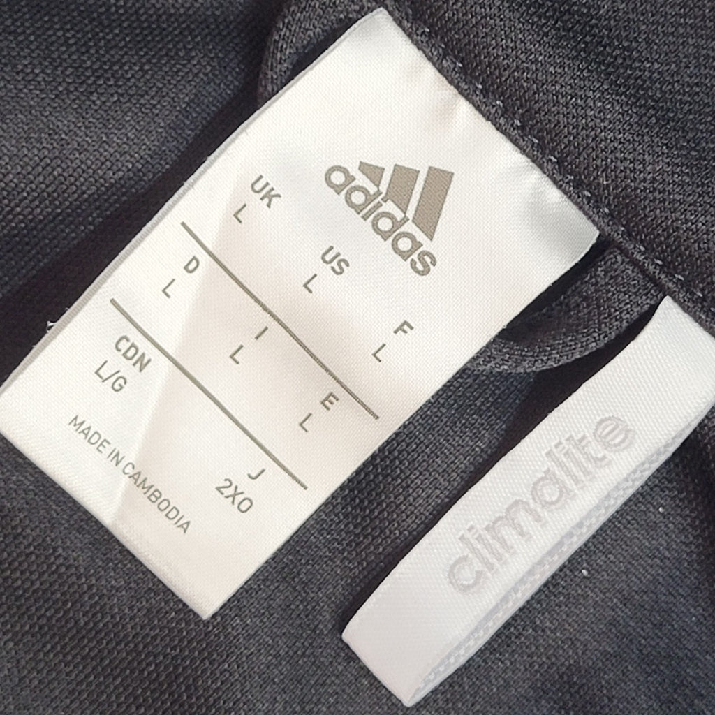 Adidas Black Full Zip Sports Modern Tracksuit Top Jacket UK Men's Size L