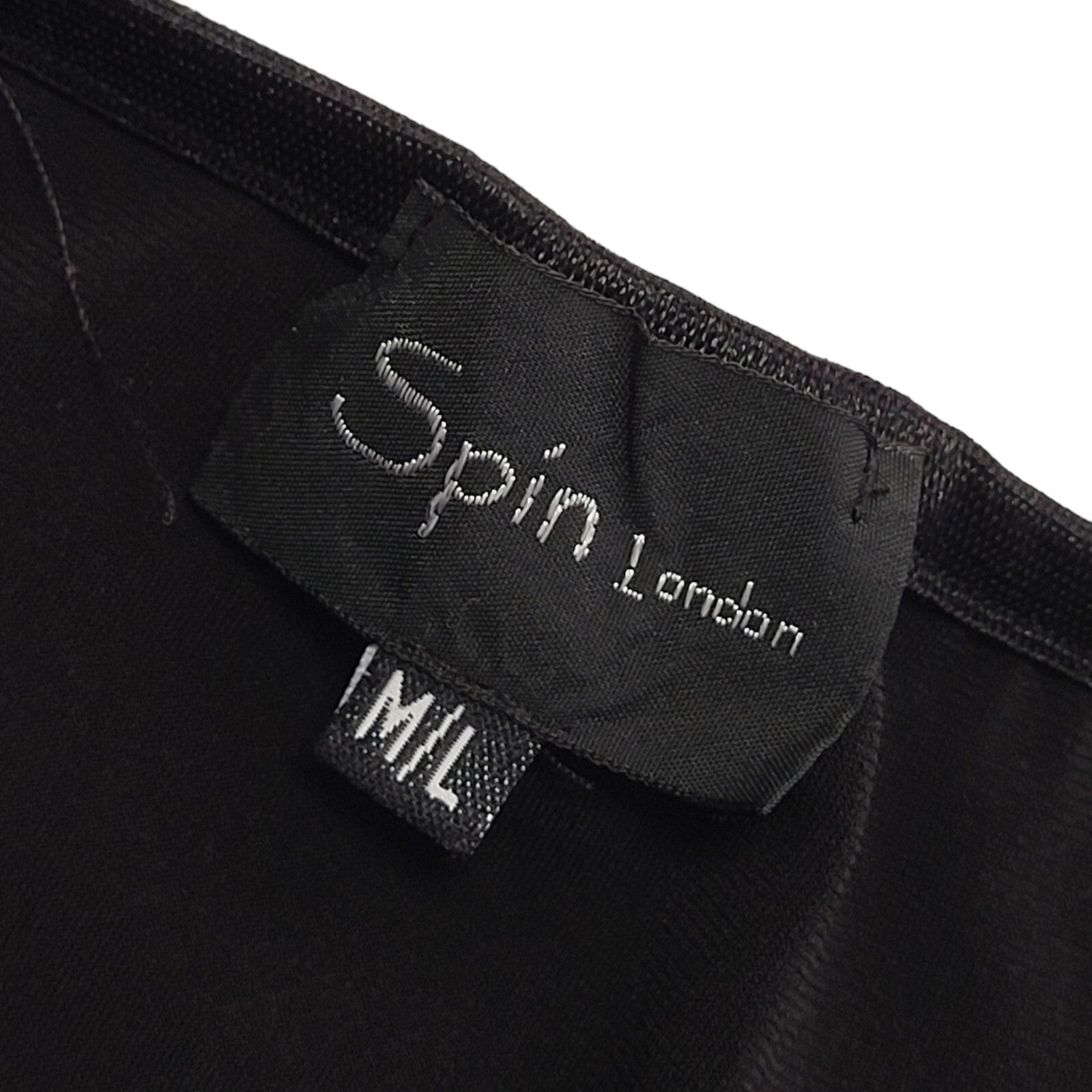 Spin 90s Vintage Scrappy Cowl Neck Black Dress Women's Size M