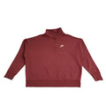 Nike Sweatshirt 1/4 Zip Y2K Maroon Long Sleeve Baggy UK Women's Size M