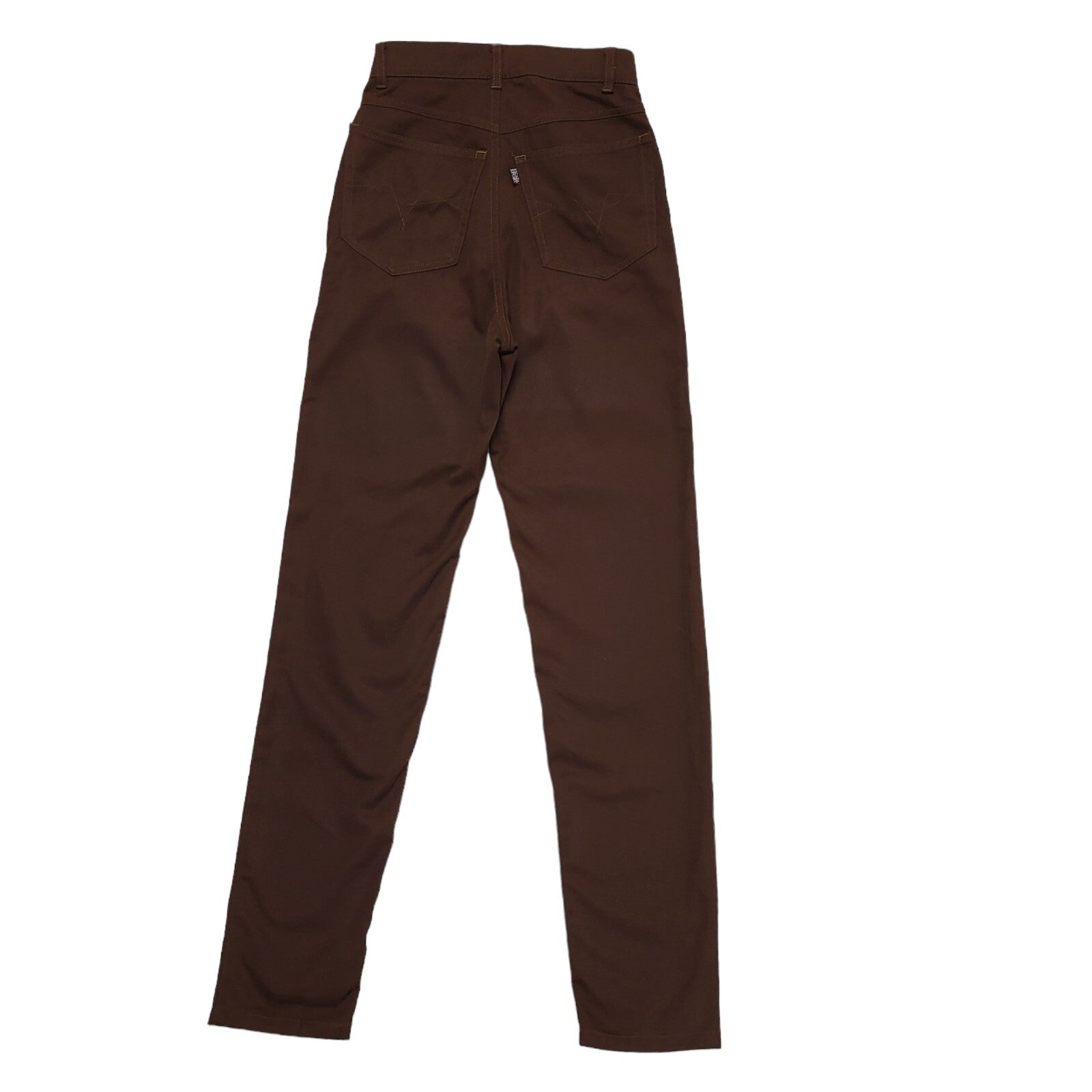 Escada Vintage 80's Brown Skinny Jeans Womens UK XS/S W24 L31
