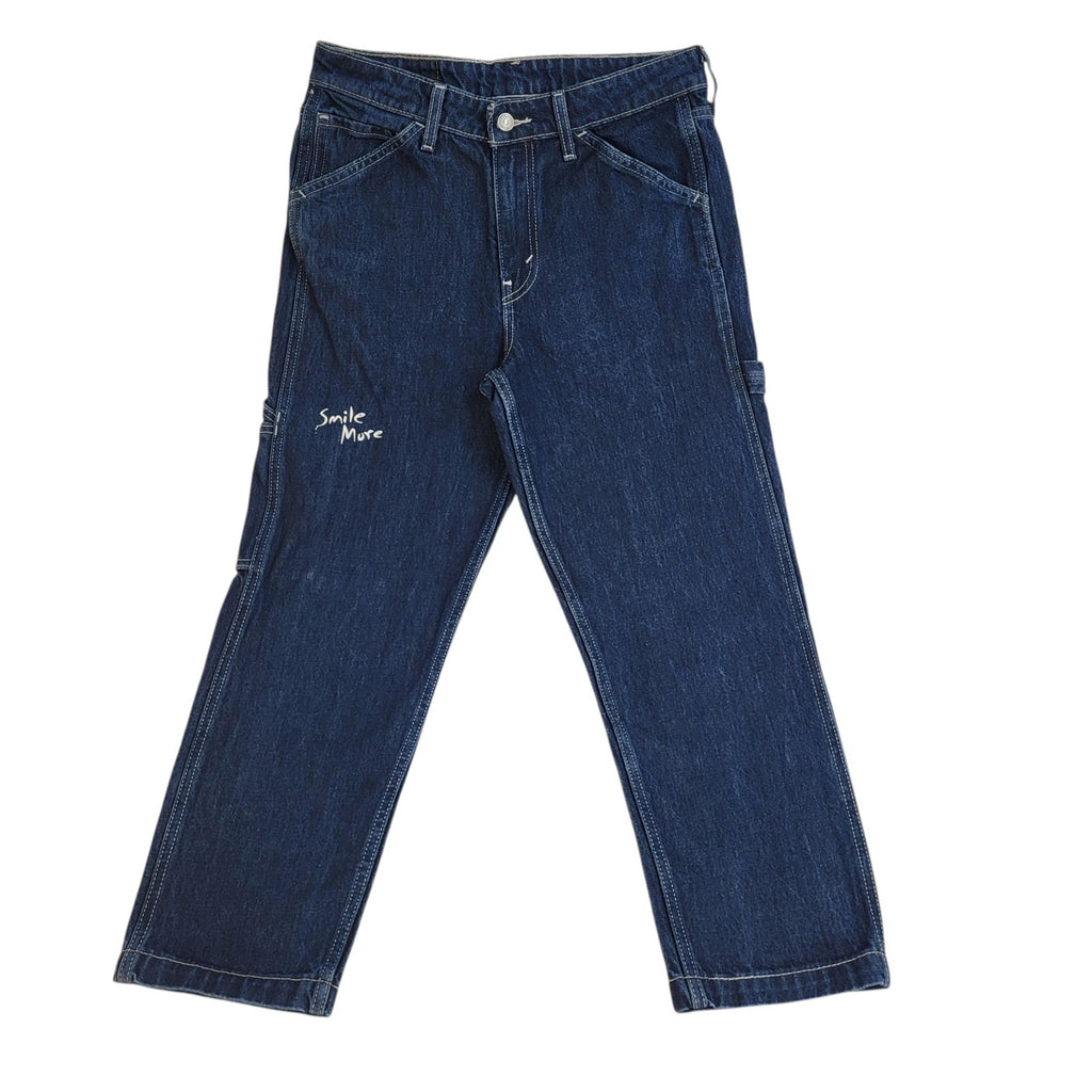 Levi's Jeans Dark Blue Tapered Leg Denim Uk Women's Size M W29 L26