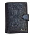 Wanlima Black Leather Wallet Uk Men's Size 5.5" x 4"