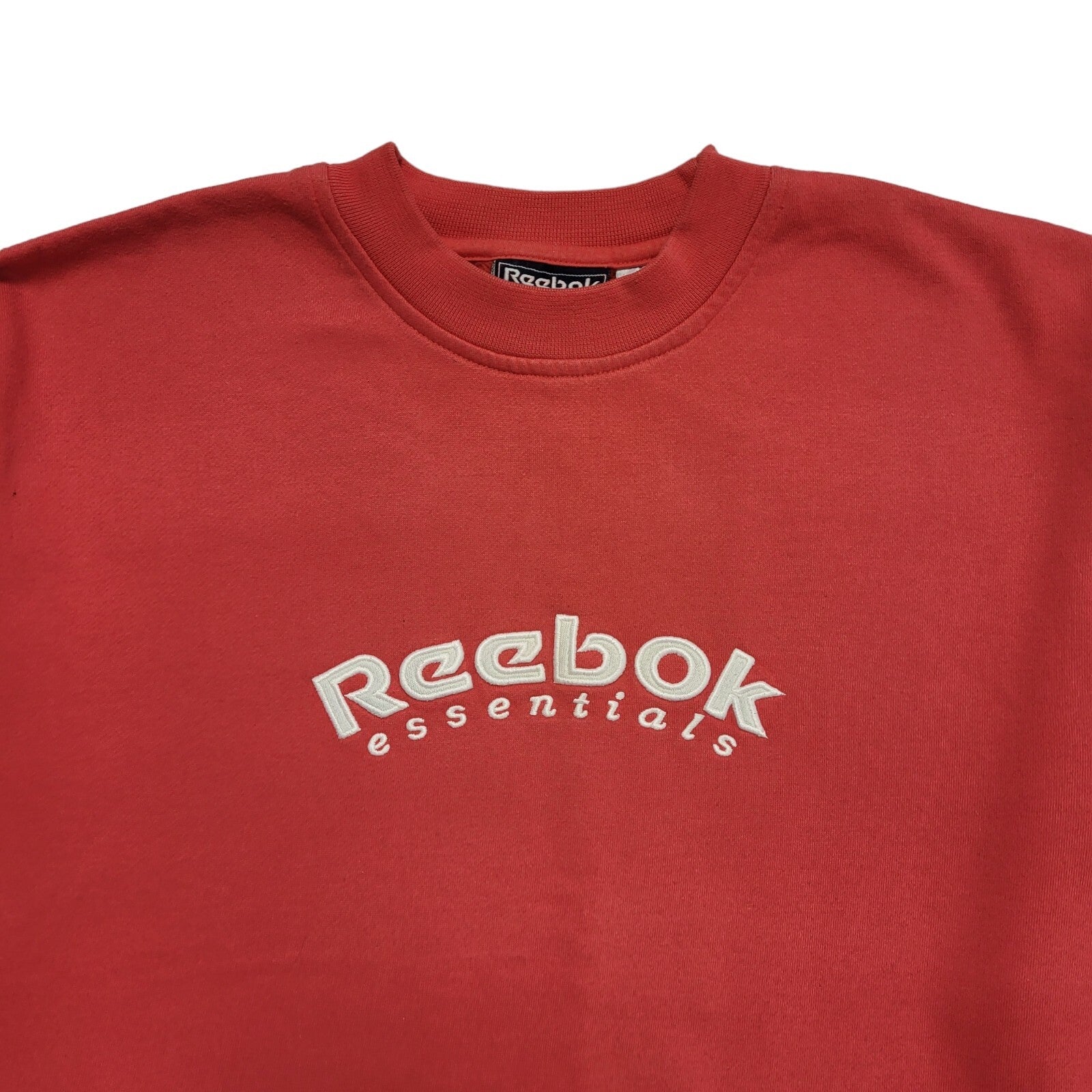 Reebok Essentials Spell Out  Vintage Y2K Pink Sweatshirt Women's Size UK 12