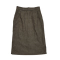 Pino Vintage 80's Brown & Black Houndstooth Straight Skirt Women's UK 6 W24