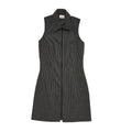 New Look Vintage 90s Black Check Sleeveless Dress Uk Women's Size 8 W26-30