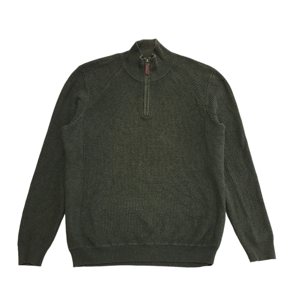 John Partridge Green Vintage 90s 1/4 Zip Jumper Uk Men's Size M