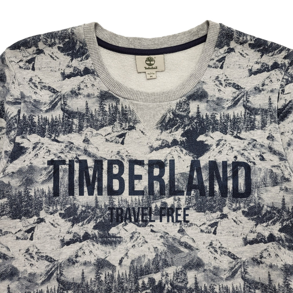 Timberland Vintage 90's Blue Round Neck Sweatshirt Mens UK Size M
