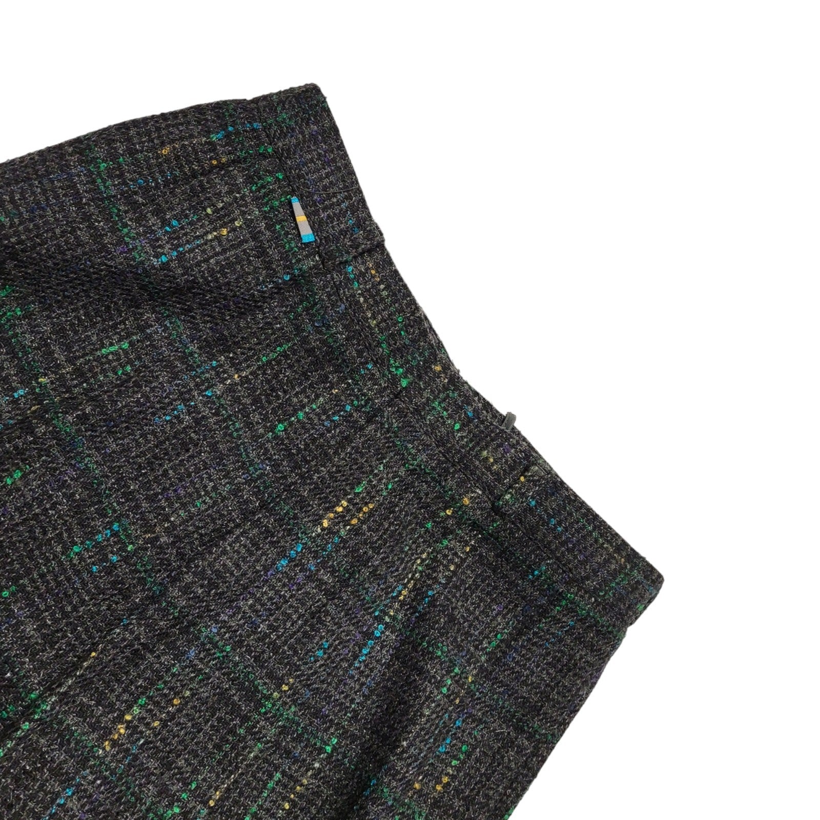 Flex Blue Plaid Wool Blend 2 Piece Suit & Trousers Uk Men's Size XL 46" W32 L32