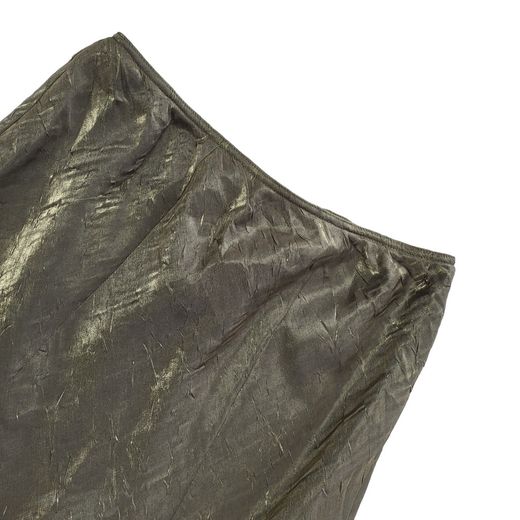 Roman Vintage 90's Green Metallic Long Ruffle Skirt Womens UK Size 16 W34