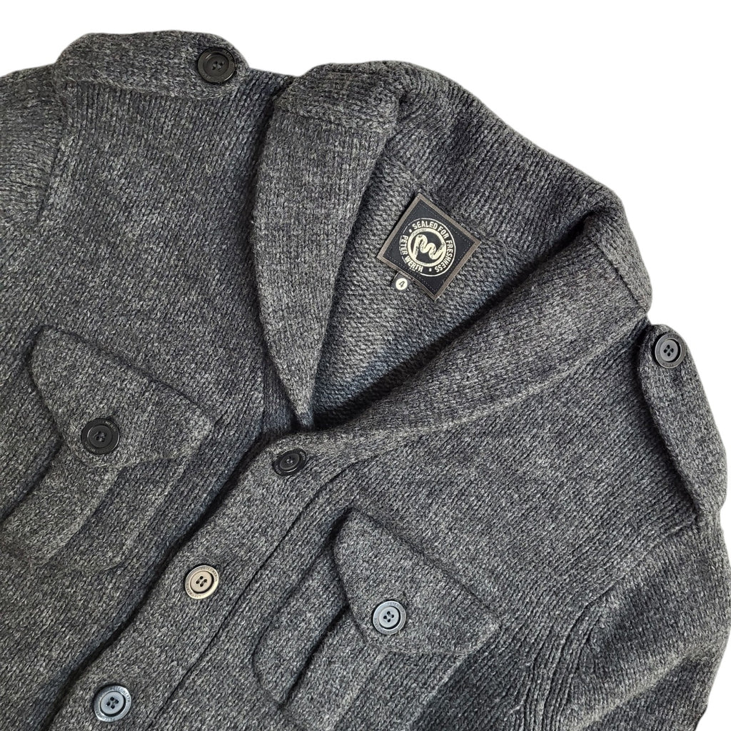 Peter Werth 90s Grey Wool Button Jacket Uk Men's Size Medium