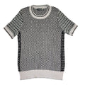 Anthropologie Pink & Black Vintage Y2K Knit T-Shirt Uk Women's Size XS
