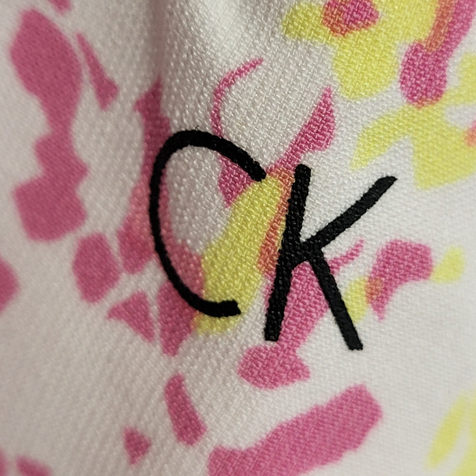 Calvin Klein Vintage 90's Pink & Yellow Golf Skort Womens UK Size 10
