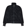 Champion  Y2K Black Full Zip Velour Tracksuit Jacket Women's UK Size Small