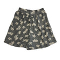 Vintage 90's Black & White Floral High Waist Shorts Womens UK 10 W28