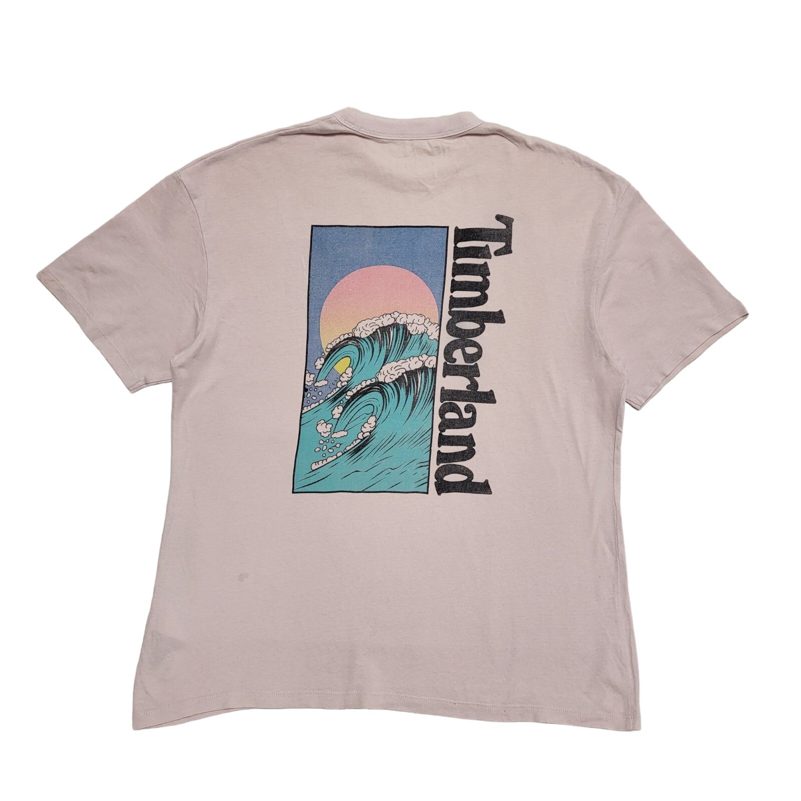 Timberland Vintage 90's Pink Short Sleeve T-Shirt Uk Men's Size Medium