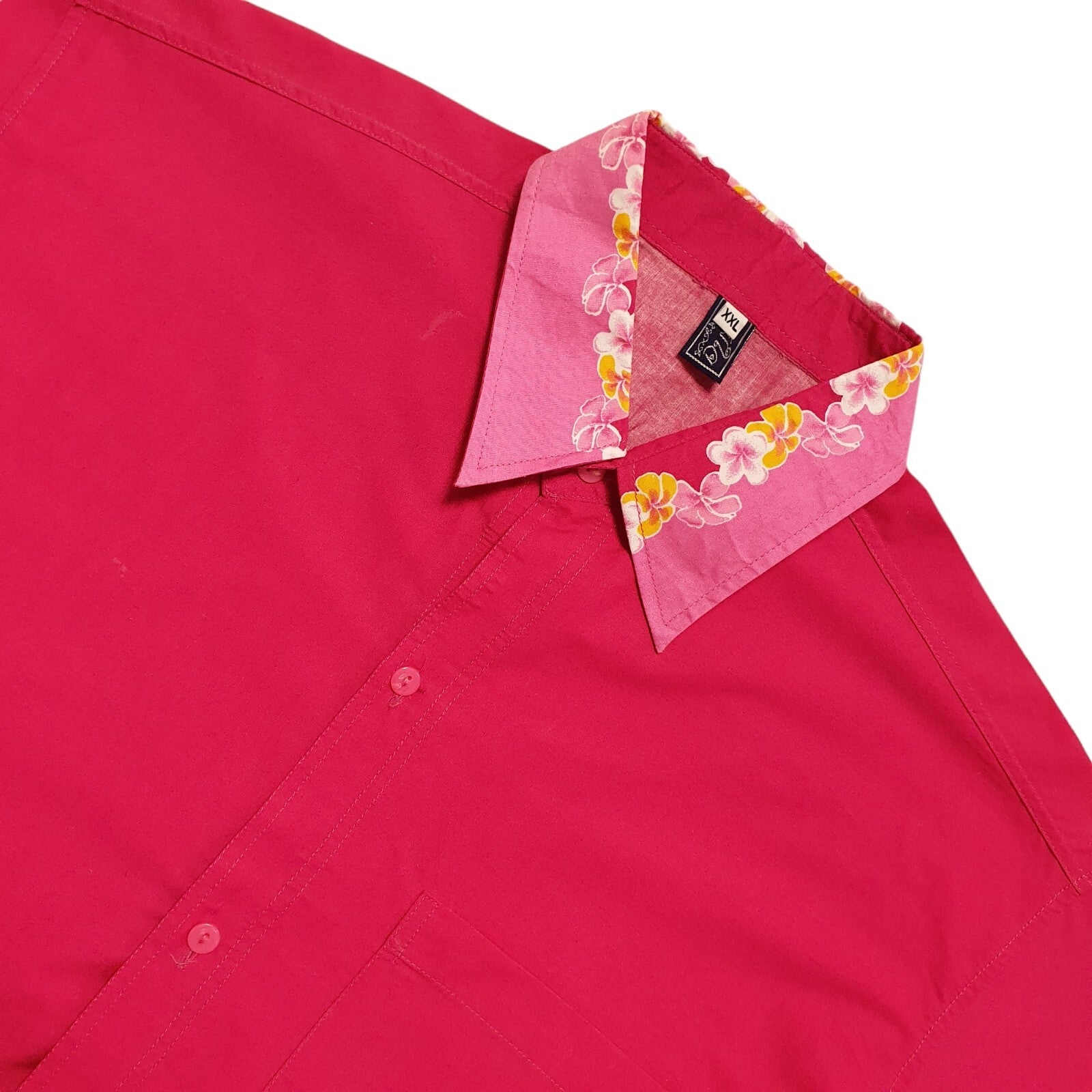 Sula Vintage 90's Pink Floral & Elephants Short Sleeve Shirt Womens UK Size XXL