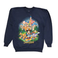 Disneyland Resort 90's Blue Mickey Crew Neck Sweatshirt Uk Men's Size Medium