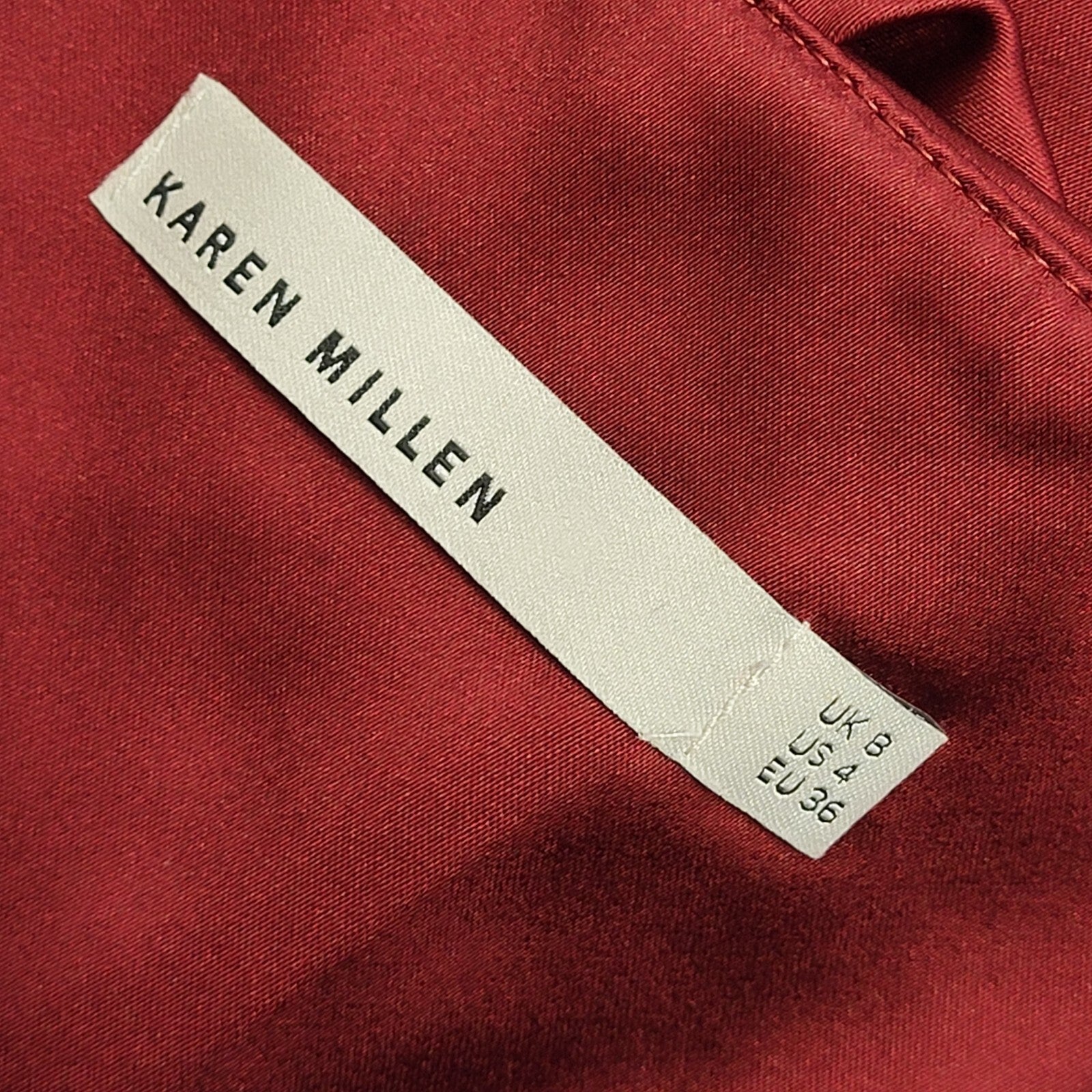 Karen Millen Vintage 90's Red Bodycon Party Dress Womens UK Size 8