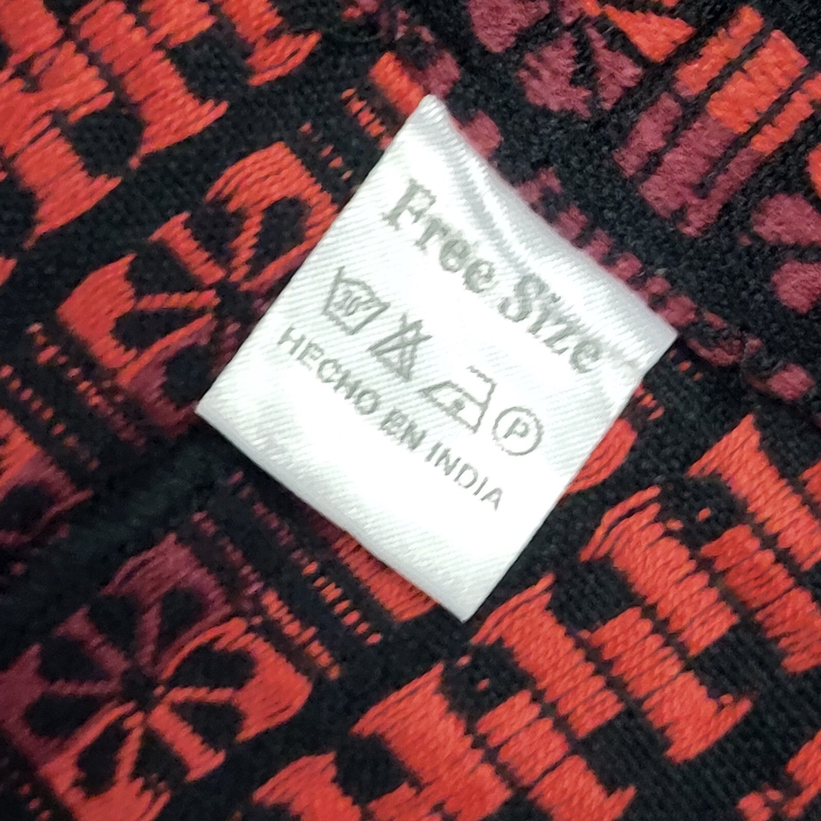 Vintage 90s Black White Red Open Front Cardigan Uk Women's Size Free Size