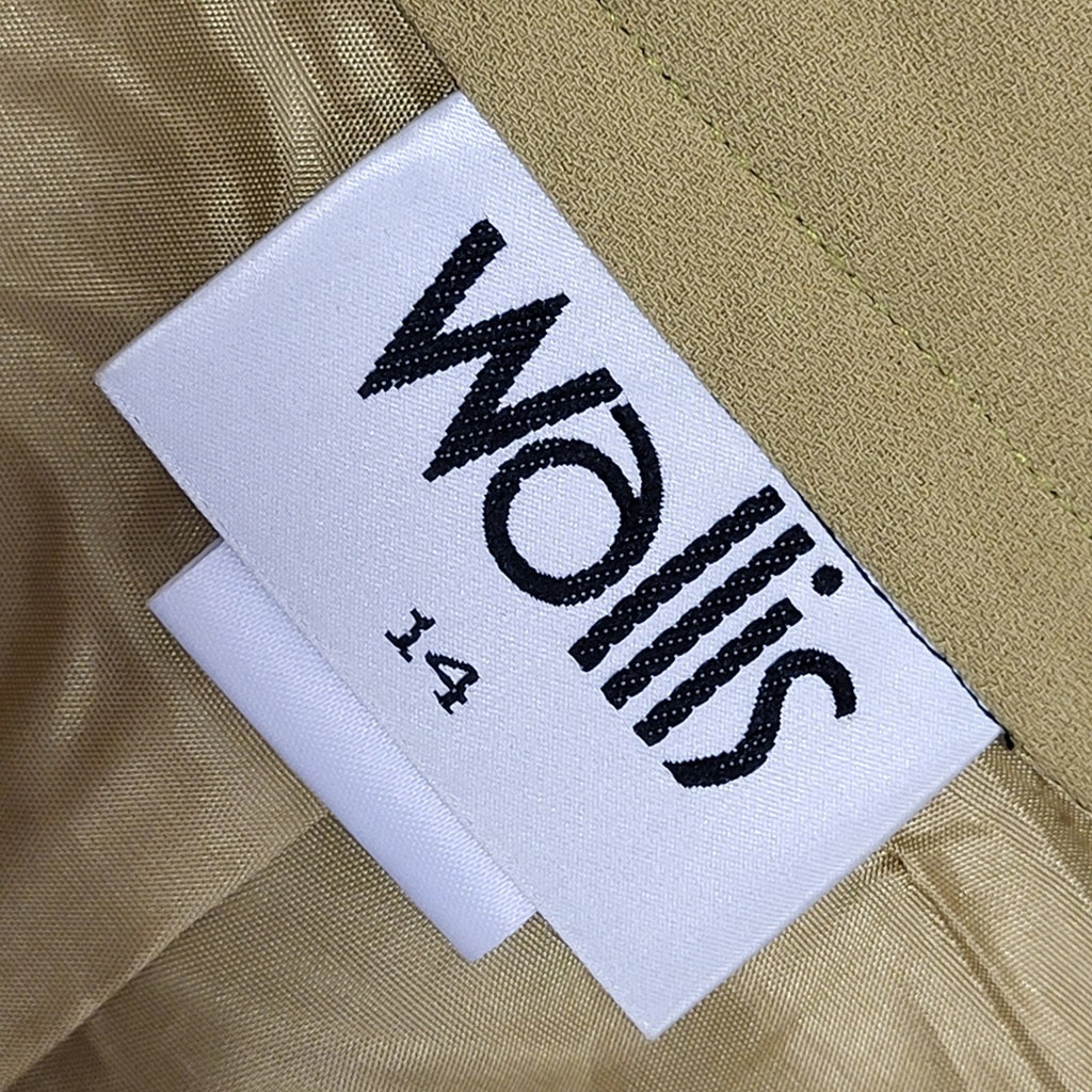 Wallis Vintage Dark Green 90's Straight Maxi Skirt Uk Women's Size 14 W34