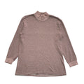 Vintage 70s Pink Roll Neck Jumper Uk Women's Size Medium