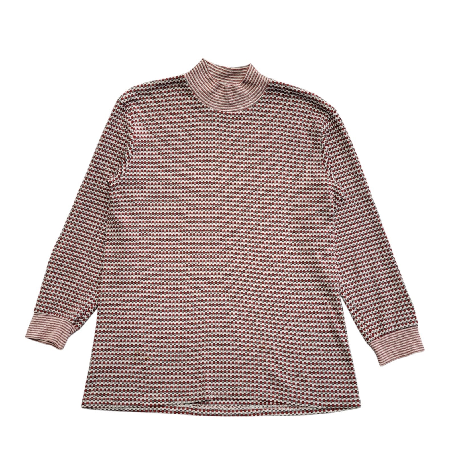 Vintage 70s Pink Roll Neck Jumper Uk Women's Size Medium