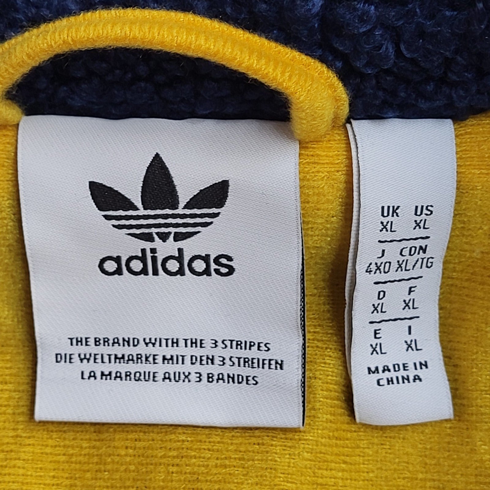 Adidas Chunky Y2k Fleece Retro Oversized Jacket Uk Men's Size XL