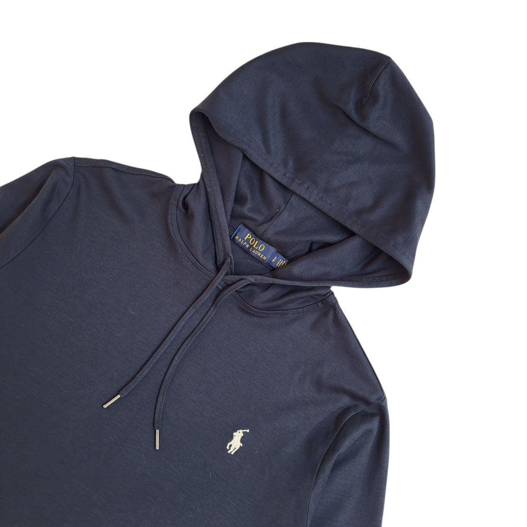 Polo Ralph Lauren Sports Hoodie Navy Blue Pullover UK Women's Size S