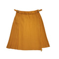 Laird-Porch of Scotland 70s Orange Buckle Mini Skirt Uk Women's Size 6 W24