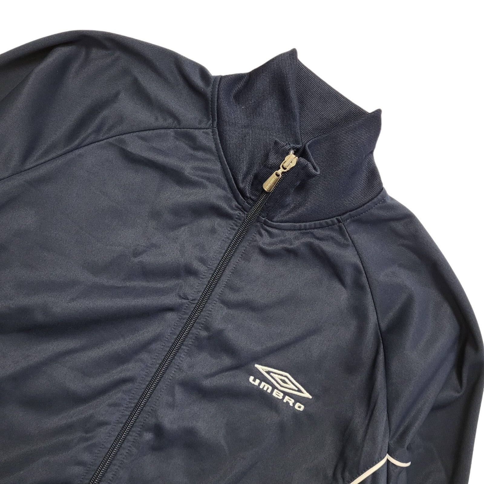 Umbro 90s Vintage Navy Blue Tracksuit Top/Jacket Uk Men's Size Small