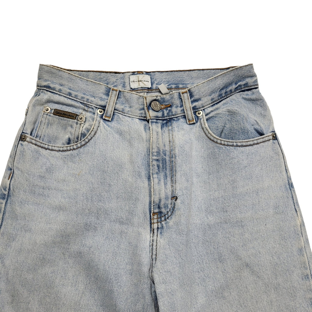 Calvin Klein Vintage 80's Light Blue Tapered Jeans Womens UK Size 6-8 W26 L30