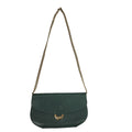 Jafferjees Green Leather Small Shoulder Bag Uk Women's Size  10" x 6"