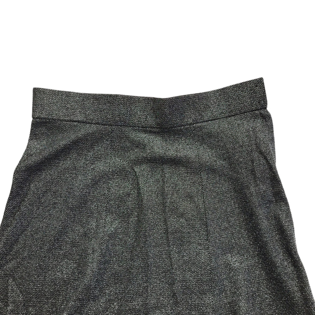 Richard Shops 70s Black & Silver Sparkly Long Maxi Skirt Women's UK 8 W26
