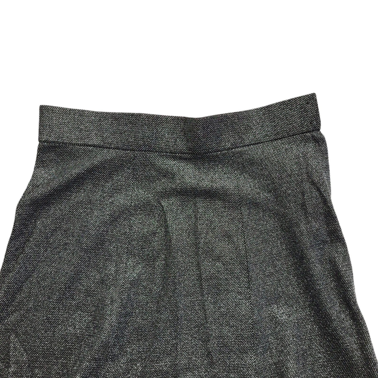 Richard Shops 70s Black & Silver Sparkly Long Maxi Skirt Women's UK 8 W26