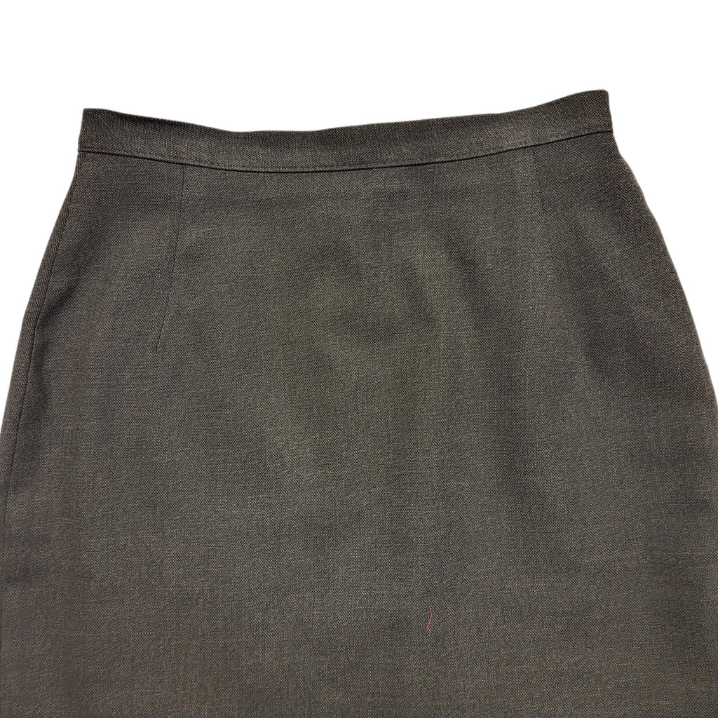 Marks & Spencer Vintage 90's Brown Solid Pencil Skirt Uk Women's Size 8 W26